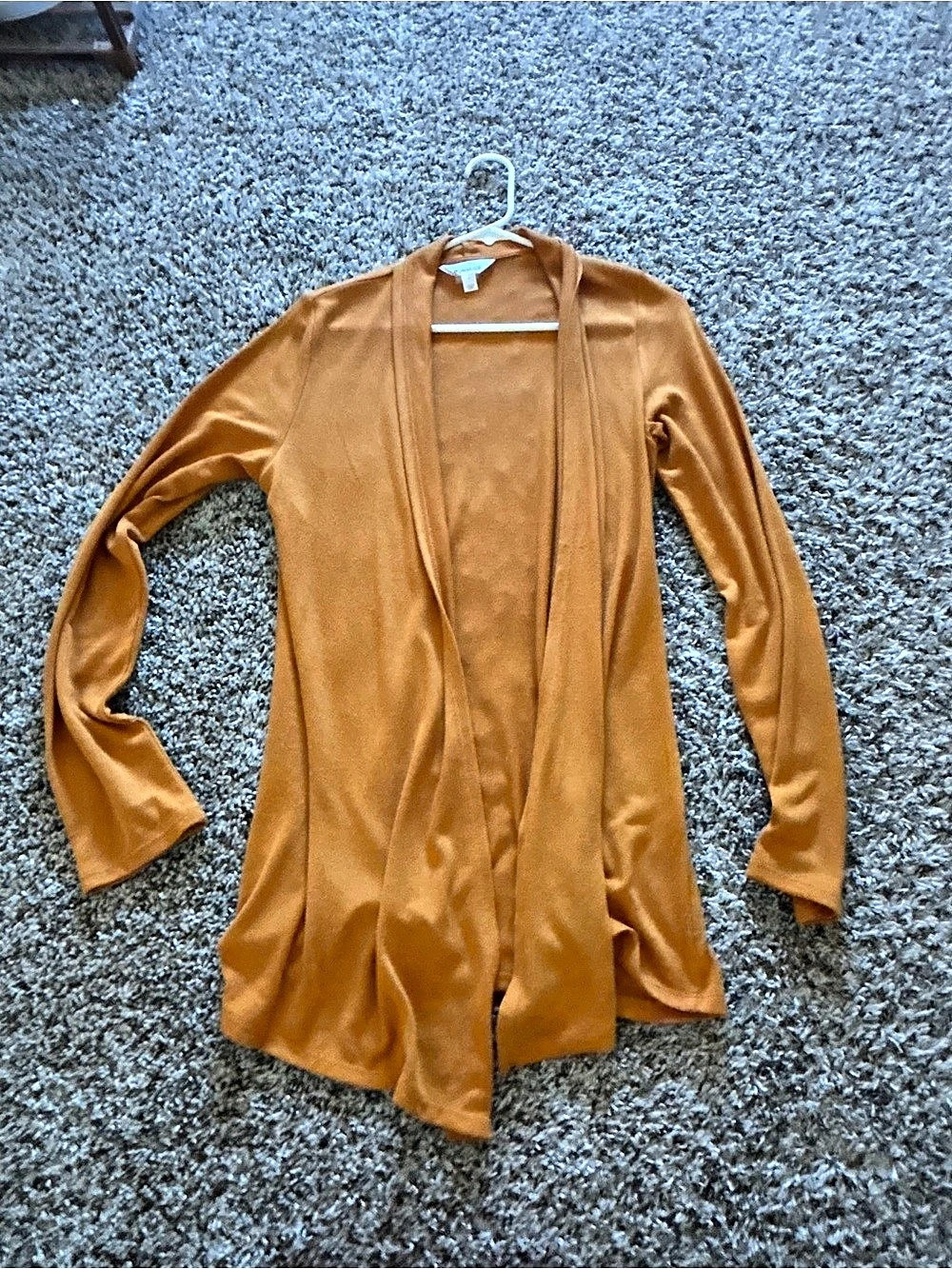 Market & Spruce Open Front Cardigan in Brown Size Large Like New